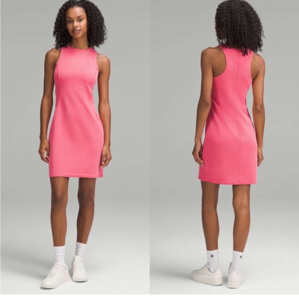 Sleeveless Pink Tank Dress - Women's Casual Sheath
